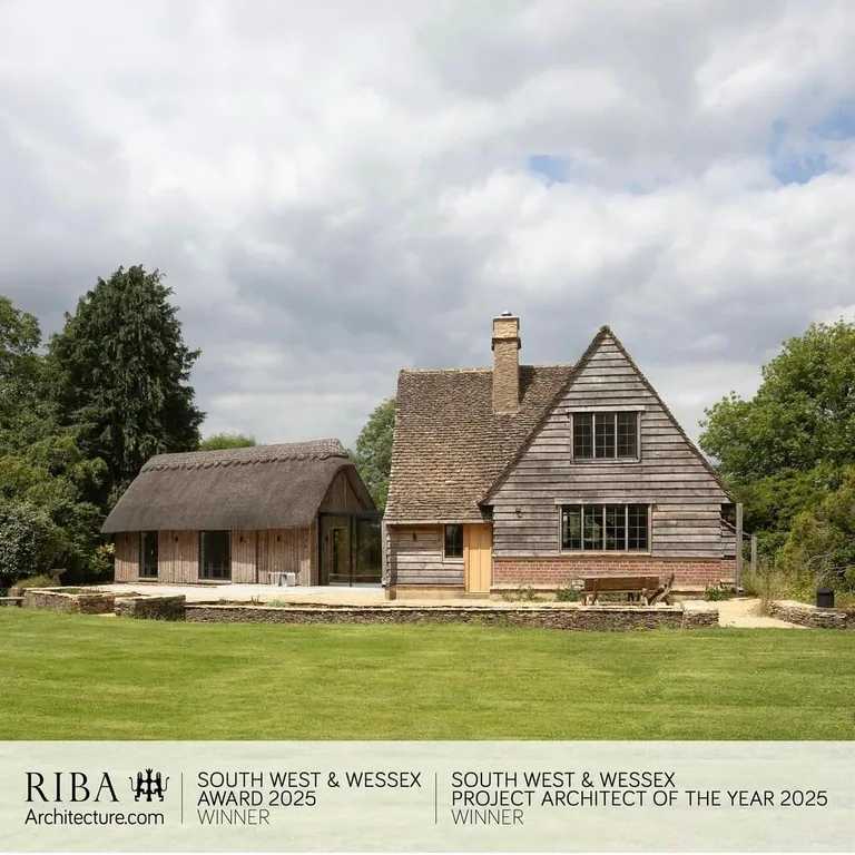 RIBA South West and Wessex 2025 recognition for a completed Gloucestershire residential project